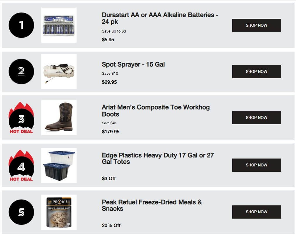 North 40 Coupon Code, Promo Code, Discount Code, Offers, And Deals In 2024 3 Top 5 products listed on the North40 website.